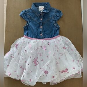 Sugar California Denim Dress Heart & Horses Tutu Skirt Cowgirl PinkBoot Barn